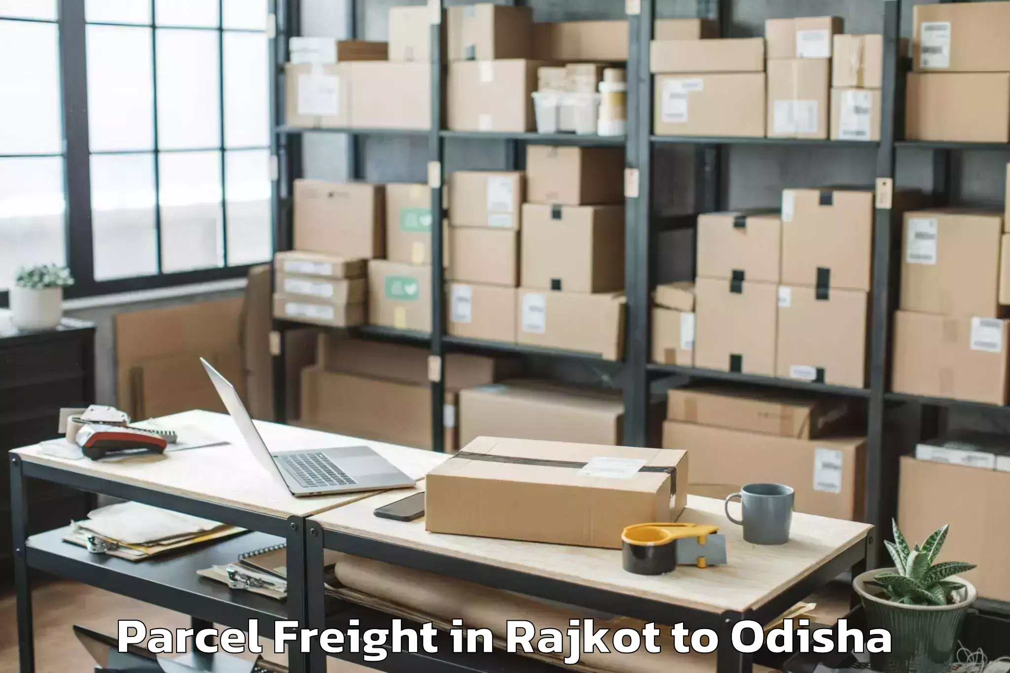 Reliable Rajkot to Asika Parcel Freight